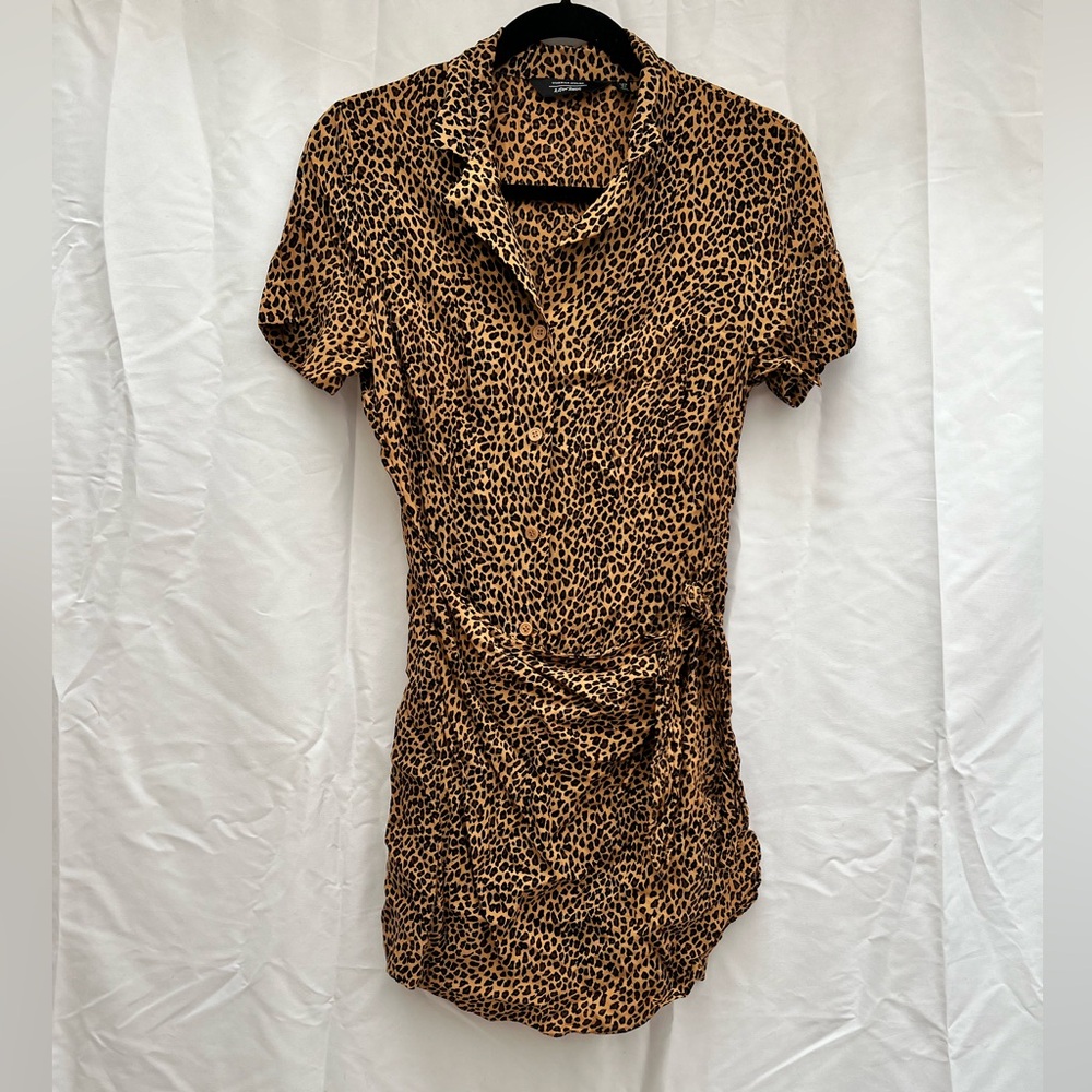 Button Down Leopard Print Mini Dress | & Other Stories